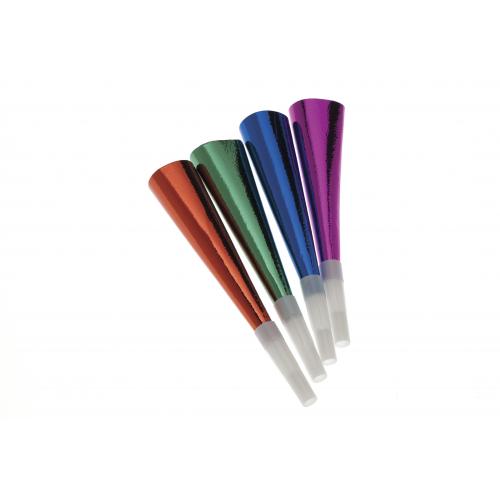 Luxury Foil Tooters - Multi Coloured