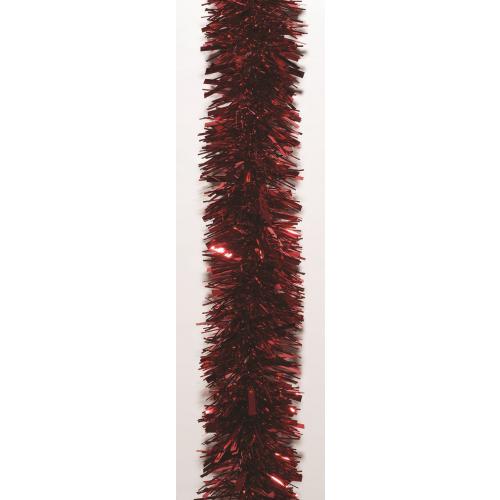 Luxury Tinsel Garland - Red - 6m (19.7&#39;)