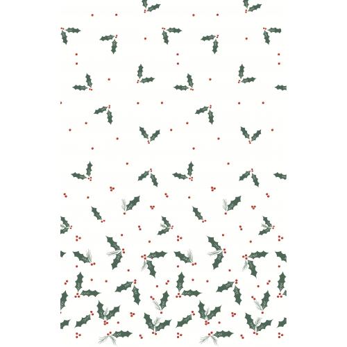 Festive Slipcover - Wipeable - Swansilk - Jolly Holly - Square - 90cm