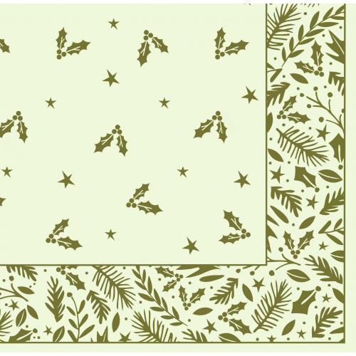 Festive Dinner Napkin - &#39;Tis The Season - 4 fold - 3 ply - 40cm