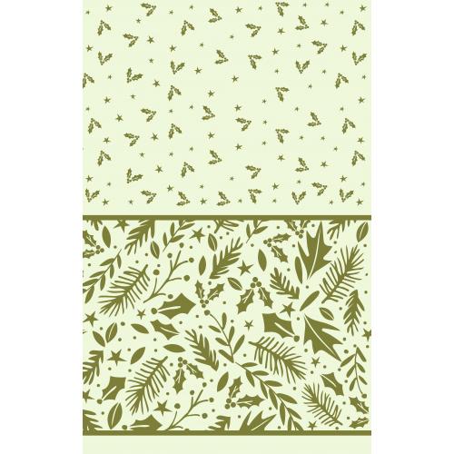 Festive Tablecover Roll - Airlaid - &#39;Tis The Season - 40m (131.25&#39;)