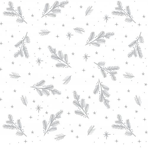 Festive Dinner Napkin - Airlaid - Aspen - 4 fold - 1 ply - 40cm