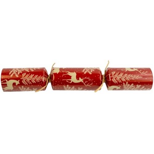 Crackers - Red and Gold Stag - Recyclable - 28cm (11&quot;)