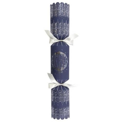 Crackers - Silver and Navy Bauble - 35.5cm (14&quot;)