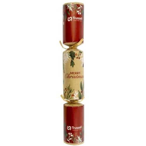 Crackers - Red and Kraft Foliage - 30.5cm (12&quot;)