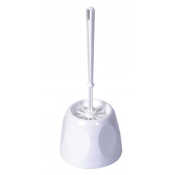 Toilet Brush & Holder Open Polypropylene White Avica UK Ltd